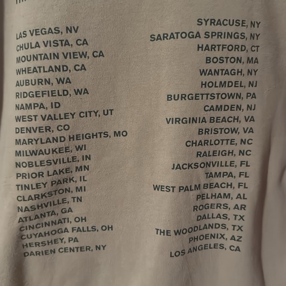 Jonas Brothers The Remember This Tour 2021 XL Tan Hoodie - Picture 10 of 13